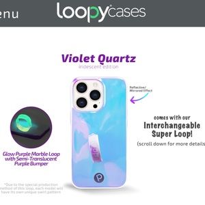 Loopy Violet Quartz iPhone 13 Pro Max case